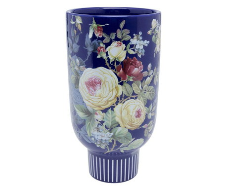 Vaza decorativa rose magic albastru 27 cm
