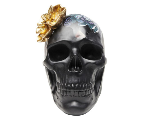 Obiect decorativ flower skull 22cm