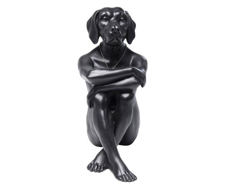 Figurina decorativa gangster dog negru