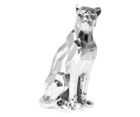 Figurina decorativa sitting cat rivet chrome