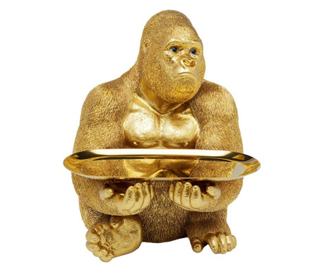 Figurina decorativa gorilla butler 37 cm