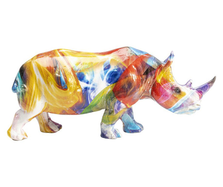 Figurina decorativa colored rhino