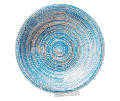 Farfurie deep swirl blue ø21cm