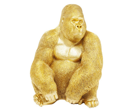 Figurina decorativa monkey gorilla side xl gold