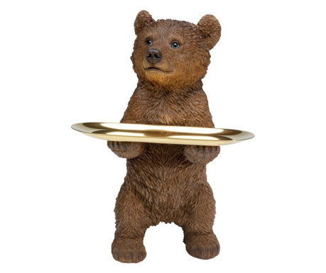 Figurina decorativa butler standing bear 35cm