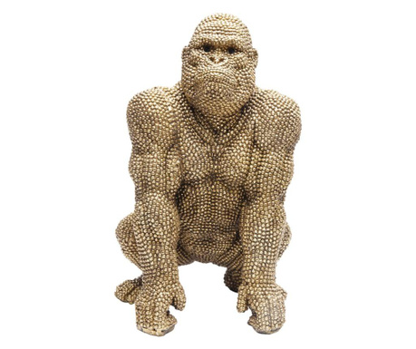 Figurina decorativa gorilla gold 46cm