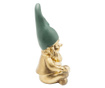 Figurina decorativa zwerg sitting gold green 19cm