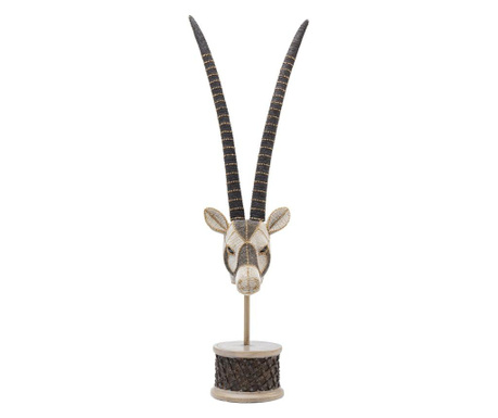Obiect decorativ antelope head pearls 79 cm