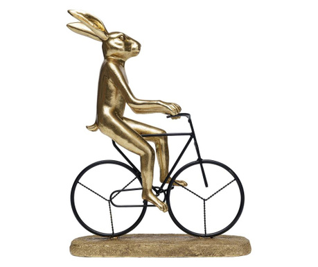 Obiect decorativ cyclist rabbit 29 cm