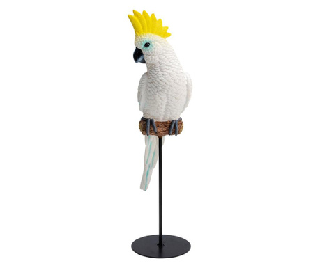 Figurina decorativa parrot cockatoo alba 38cm