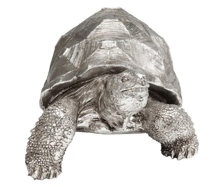 Figurina decorativa turtle argintiu m