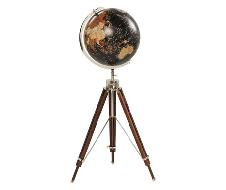 Decoratiune globe earth black