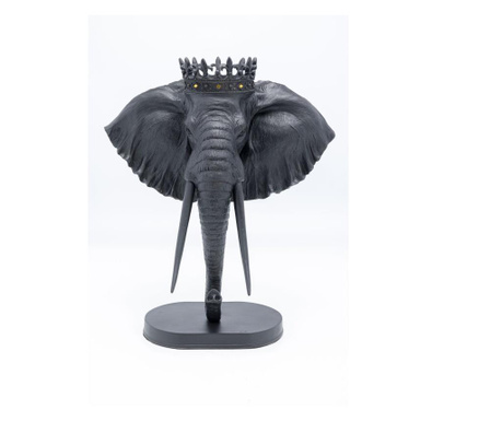 Obiect decorativ elephant royal negru 57cm