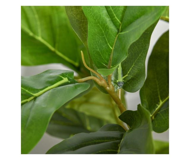 HOMCOM Artificial Ficus Tree 130 cm, Indoor and Outdoor Realistic Plant with 78 Leaves