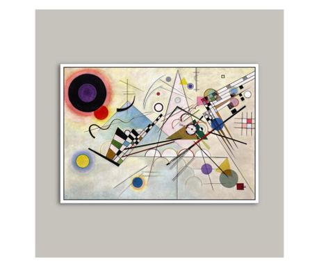Composition viii, tablou canvas cu rama float, Maeștrii