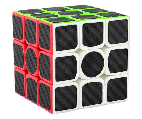 Cub Magic 3x3x3 - KungFu LongYua, Stickere Fibra De Carbon, 50CUB-1