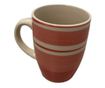 Set vesela 16 piese Koopman Excellent Houseware-Roma, ceramica, alb/rosu