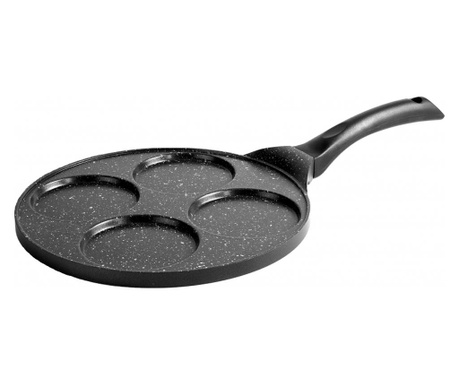 Ibili-Natura palacsintasütő, alumínium, 26x1,5 cm, fekete