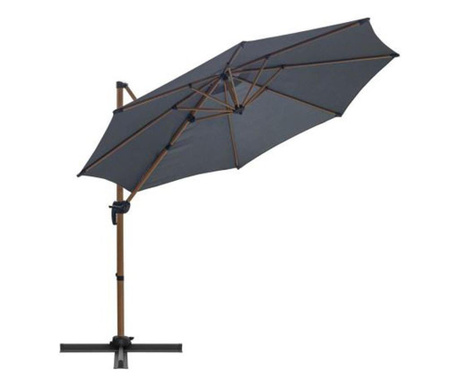 Градински/терасен чадър, с шарнир, антрацит, 300 см, Рим
