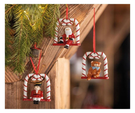 Set 3 decoratiuni nostalgic ornaments swing, villeroy&boch -...