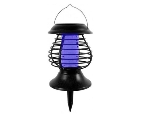 Napelemes lámpa a kertbe, rovarok, szúnyogok, legyek, UV, LED, 13x31 cm