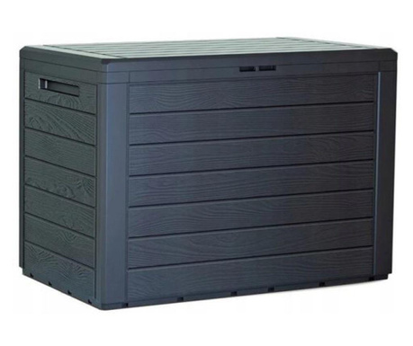 Градинска кутия за съхранение, Антрацит, PVC, 78x44x55 см, MCT Garden 1239