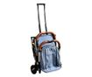 Лека спортна количка S-16 BUF BOOF Light Blue 0- 36 месеца 180 градуса наклон подвижна като количка в сгънат вариант