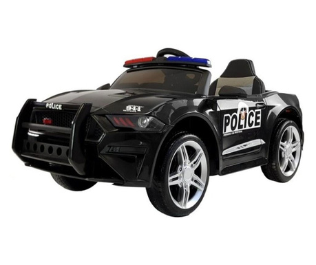 Elektromos rendőrautó gyerekeknek, távirányítóval, 2 motoros MCT 4781, fekete
