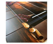 Dekorációs panel, PVC, bormintás, barna és fekete, 96x48,5 cm, 96x48,5 cm