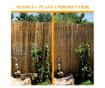 Gard/paravan din bambus natural, 5x1 m