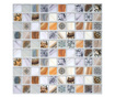 Dekoratív panel, PVC, mozaik mintás, barna és szürke, 96x48,5 cm, Mercaton®