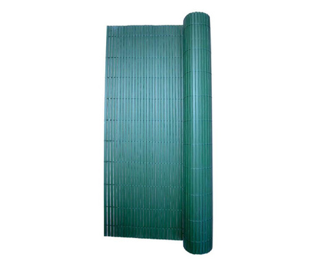 Erkély paraván, terasz, PVC kerítés, zöld, 1300 g/m2, UV, 3x1.5 m