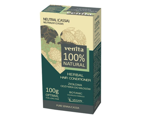 Balsam pentru par neutral, pe baza de plante, 100% natural, Venita bio, 100g