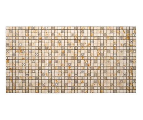 Dekoratív panel, PVC, mozaik minta, piszkos narancssárga árnyalatok, 96x48,5 cm