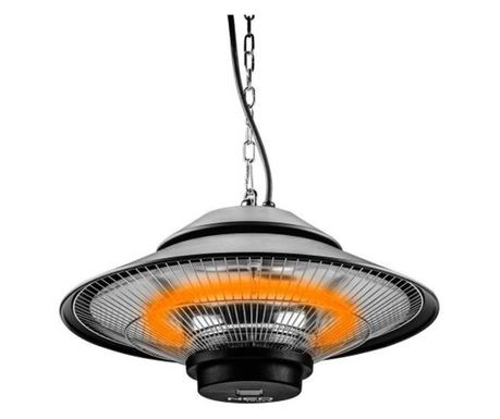Teraszfűtés, infra, mennyezet, 1500 W, távirányító, beltéri/kültéri, IP44, NEO