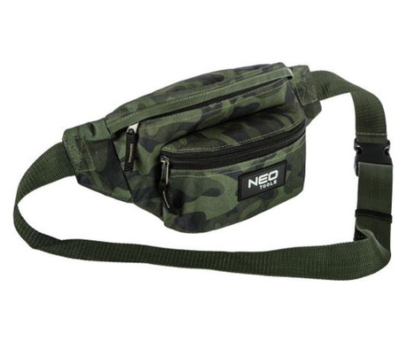 Туристическа / пътна чанта, модел Survival, камуфлаж, 4 джоба, регулируема презрамка, 26x16 см, NEO