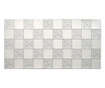 Dekoratív panel, PVC, márvány modell, fehér és szürke, 96x48,5cm