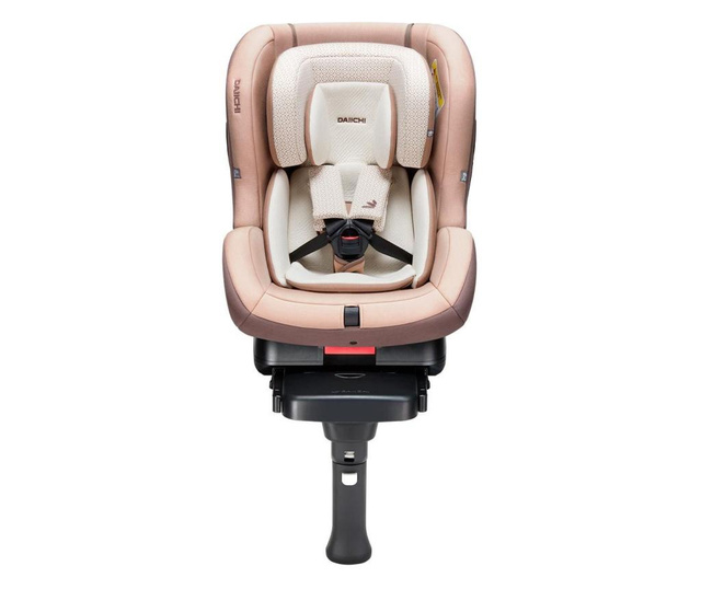 Scaun auto isofix first7, plus organic, brown, fix daiichi, 0-25 kg, bej,  49x47x51 cm