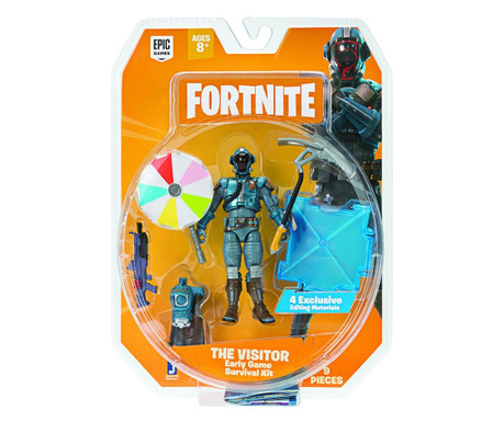 Figurina cu accesorii early game survival kit b the visitor, Fortnite