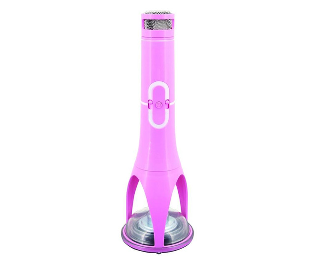 Microfon cu amplificator si boxa roz, Rocket Machine