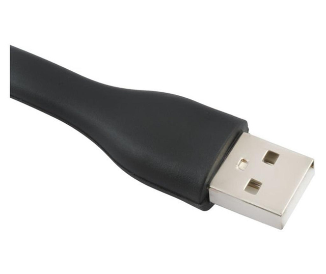 USB силиконова лампа - черна