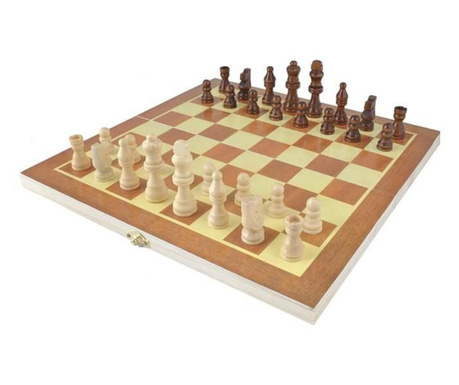 Дървен шах, фигури за шах 30х30см