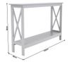 Masuta tip consola sani apolos, 120/80/30 cm, gri deschis