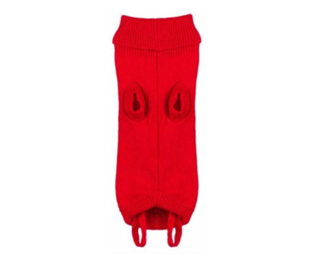 Pulover tricotat Pufo pentru animale de companie, model red fluffy