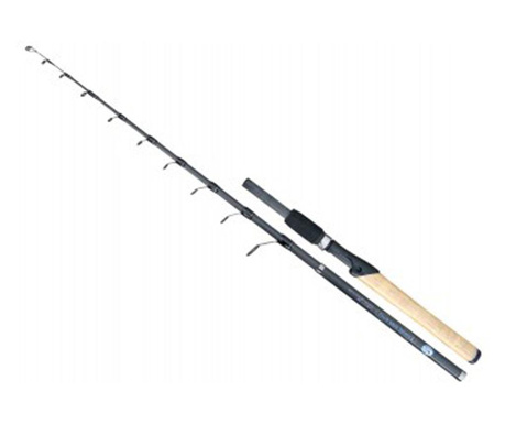 Lanseta fibra de carbon Baracuda Travel Spin 2.40 m pentru spinning sau pescuit la pluta