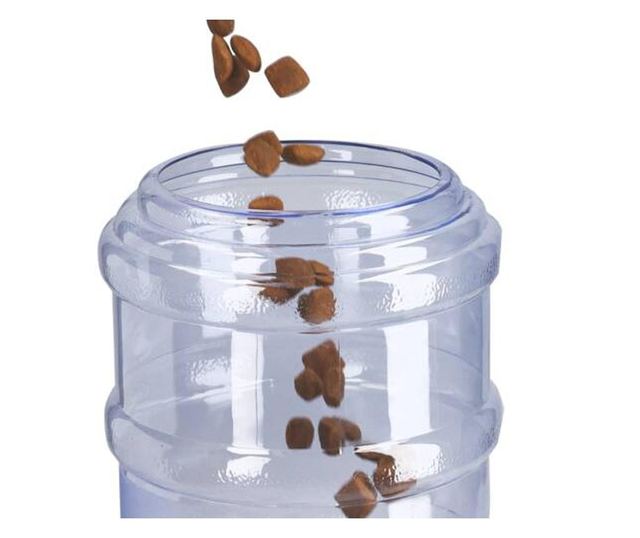 Set 1x Dispenser automat mancare si 1x Dispenser automat apa pentru Caini/ Pisici, Alb, 3,8l, 48332.22