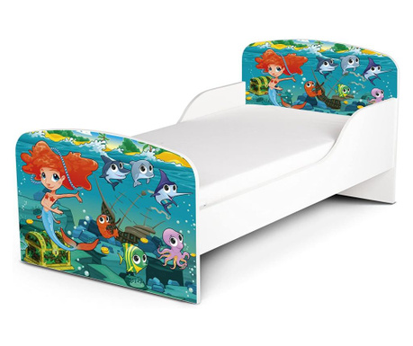 Otroška postelja z ležiščem Little mermaid 140x70  244196