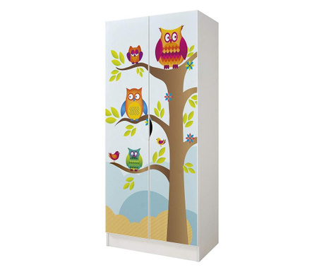 Dvoudveřová šatní skříň ROMA Owls 237A