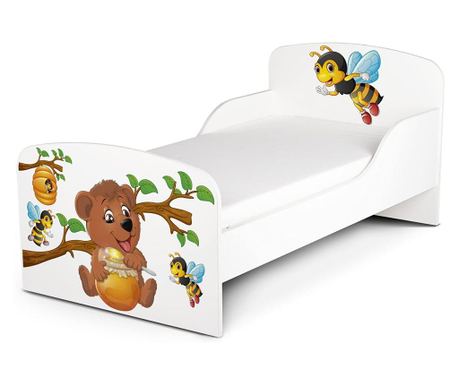 Otroška postelja z ležiščem Teddybear and bees 140x70 248005