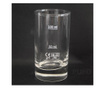Градуирана стъклена мерителна чаша за напитки, 50/100 ml, прозрачна, 10 cm